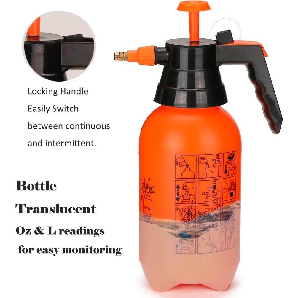 Pulverizador de Jardín MRPAPA 1L Naranja - Multiusos a Mano