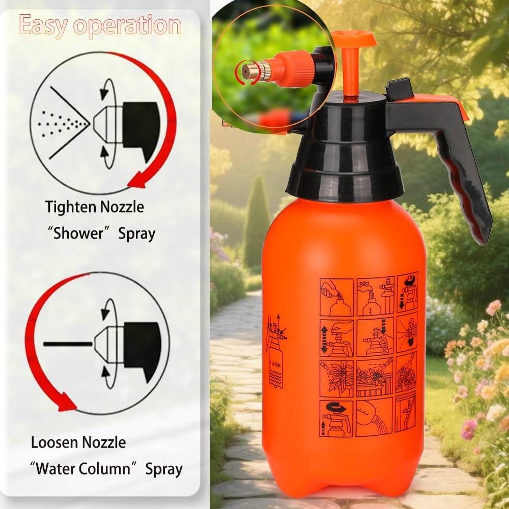 Pulverizador de Jardín MRPAPA 1L Naranja - Multiusos a Mano