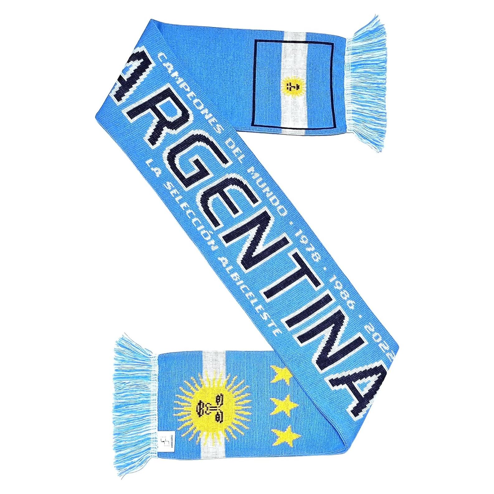 Bufanda de Fútbol Euroscarves Argentina Campeones 2022 145x18cm