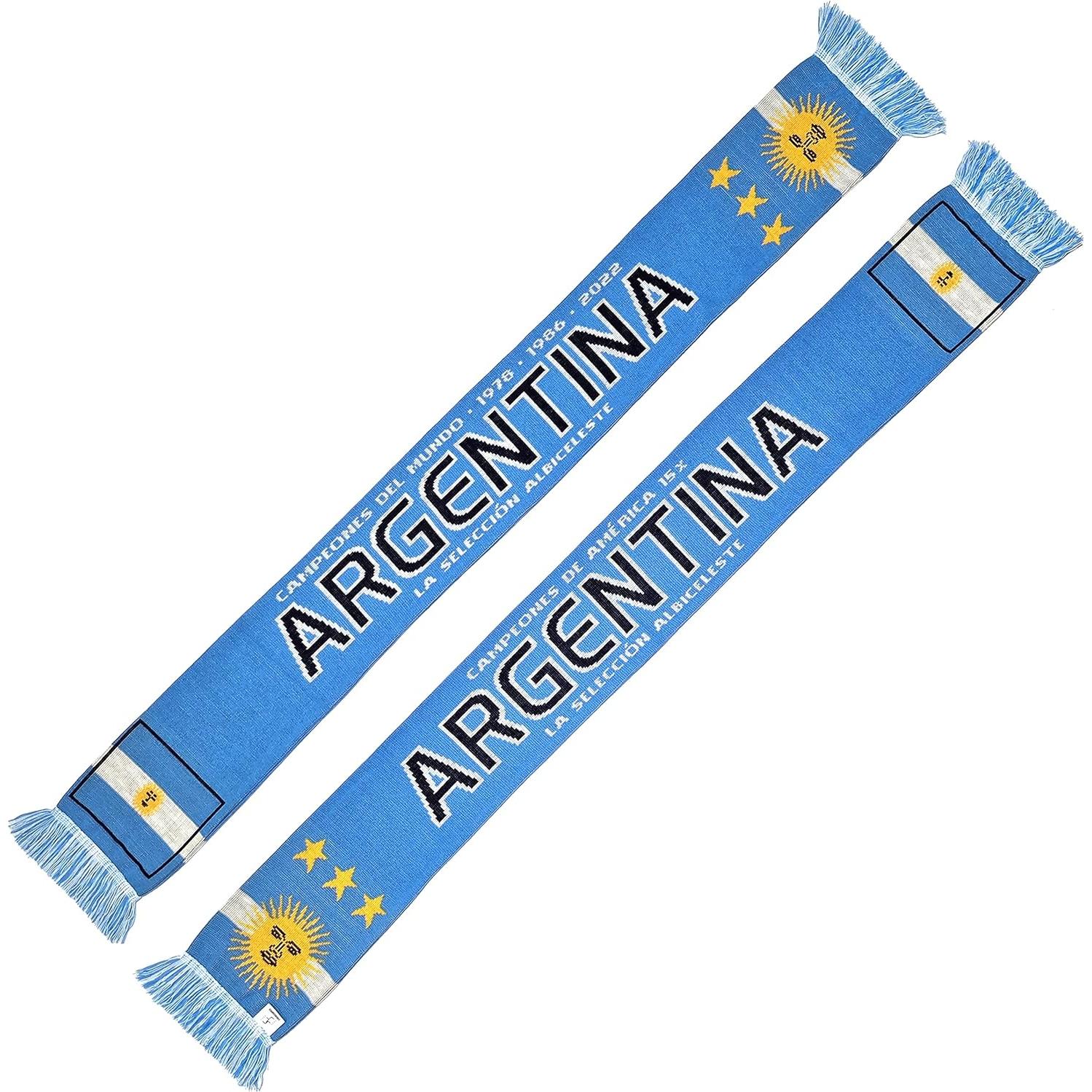 Bufanda de Fútbol Euroscarves Argentina Campeones 2022 145x18cm