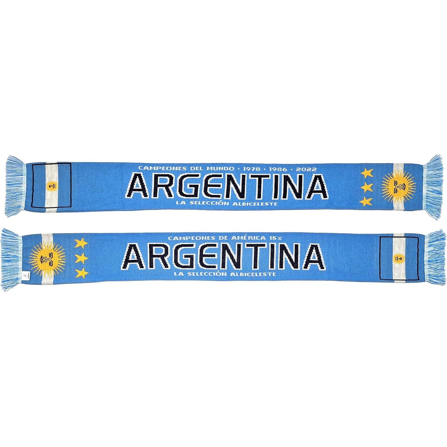 Bufanda de Fútbol Euroscarves Argentina Campeones 2022 145x18cm