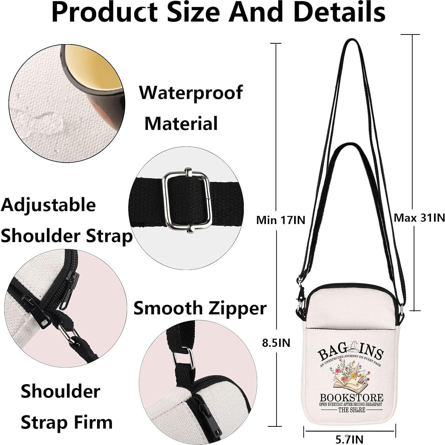 Bolsa Cruzada G2TUP Librería 21.5x14.5cm Impermeable