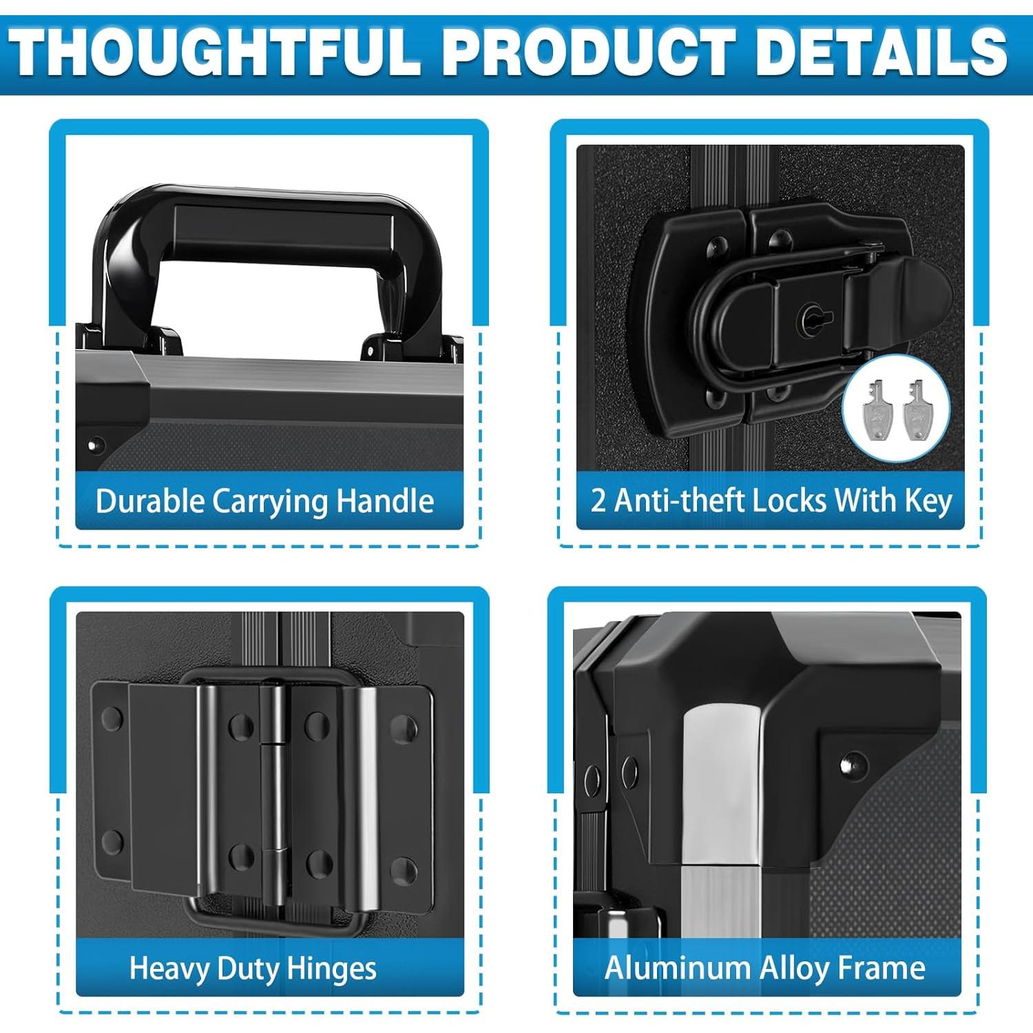 Caja de Almacenamiento de Miniaturas WELIDAY con Carro Mediana