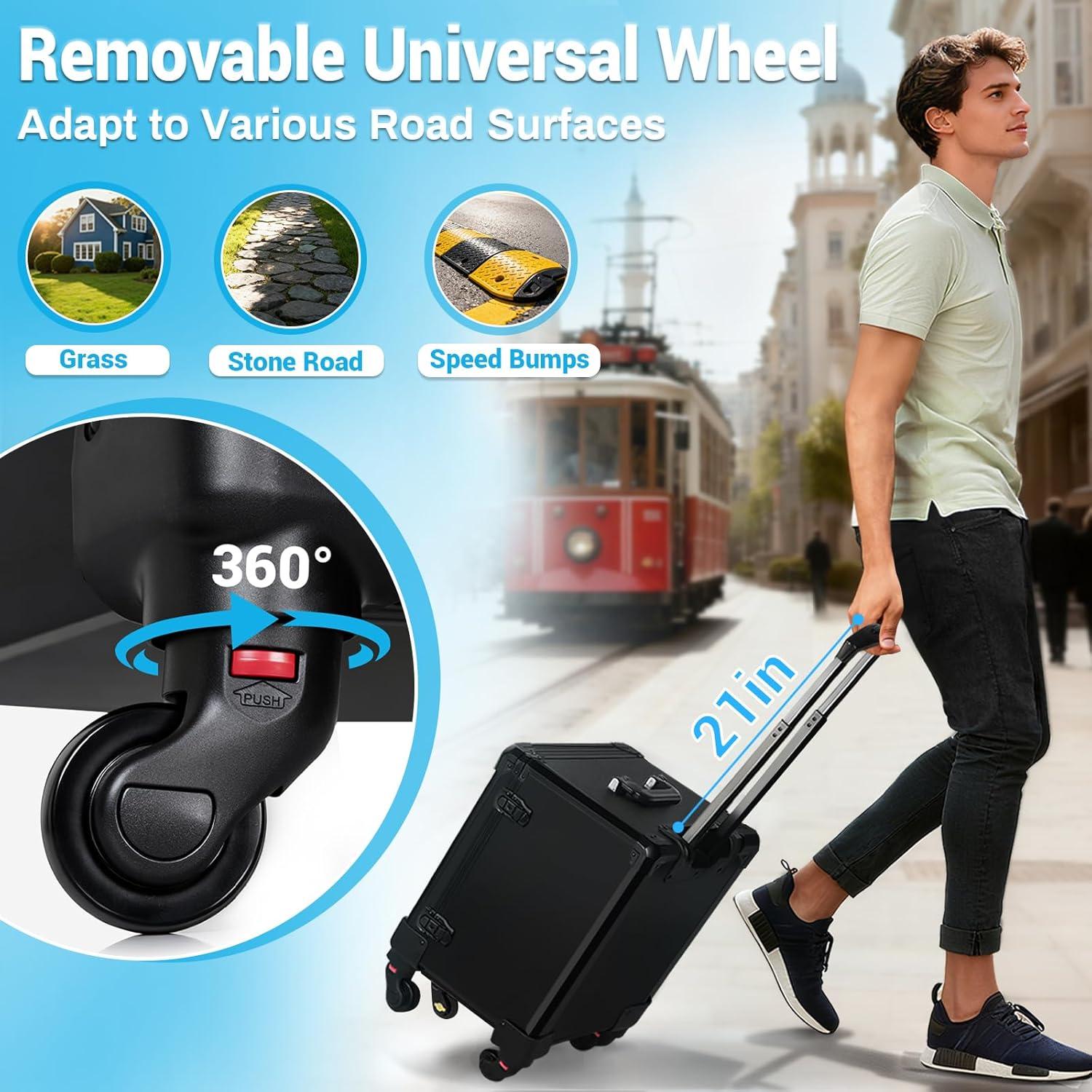 Caja de Almacenamiento de Miniaturas WELIDAY con Carro Mediana