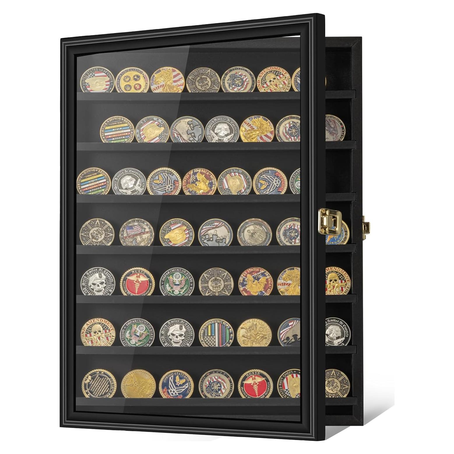 Estuche de Exhibición de Monedas GYaozii XL 34x44cm Madera