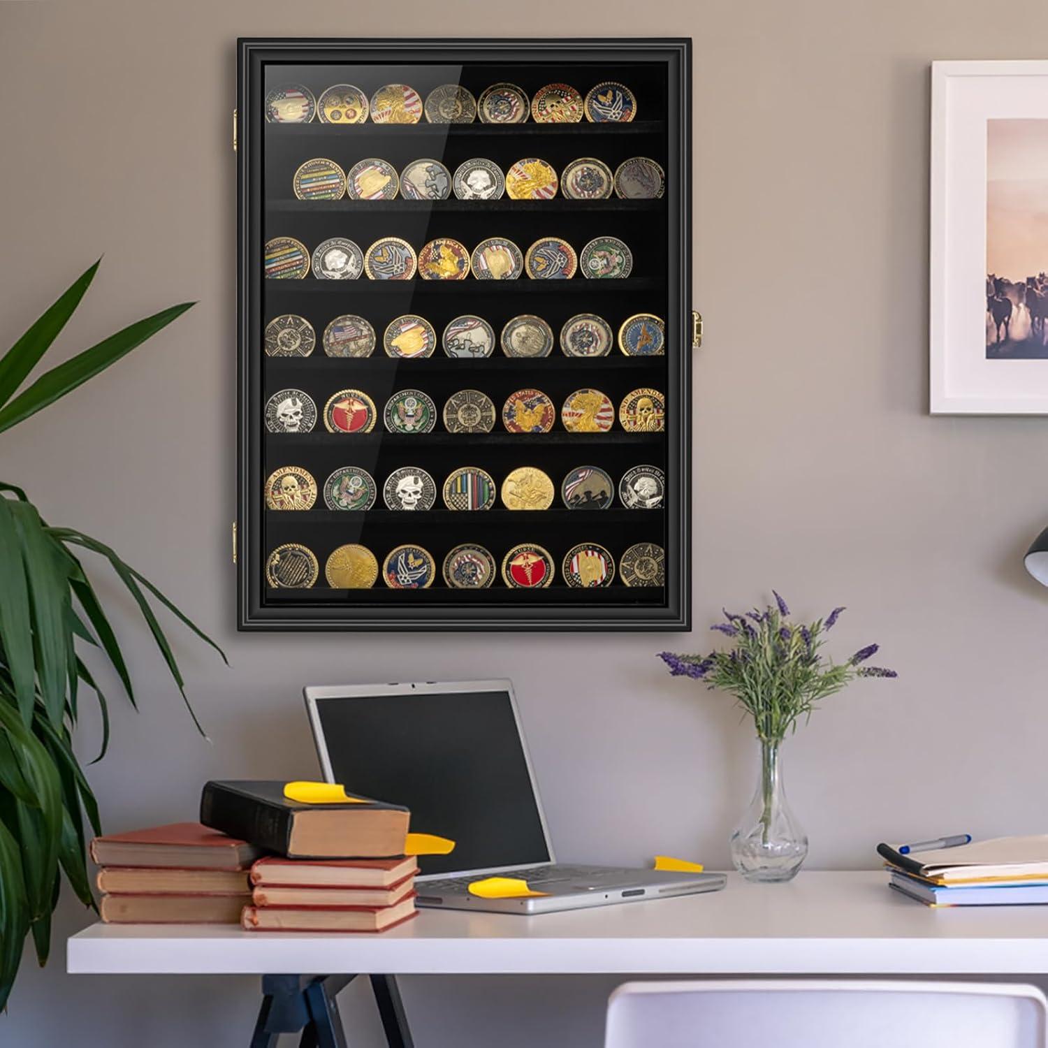 Estuche de Exhibición de Monedas GYaozii XL 34x44cm Madera