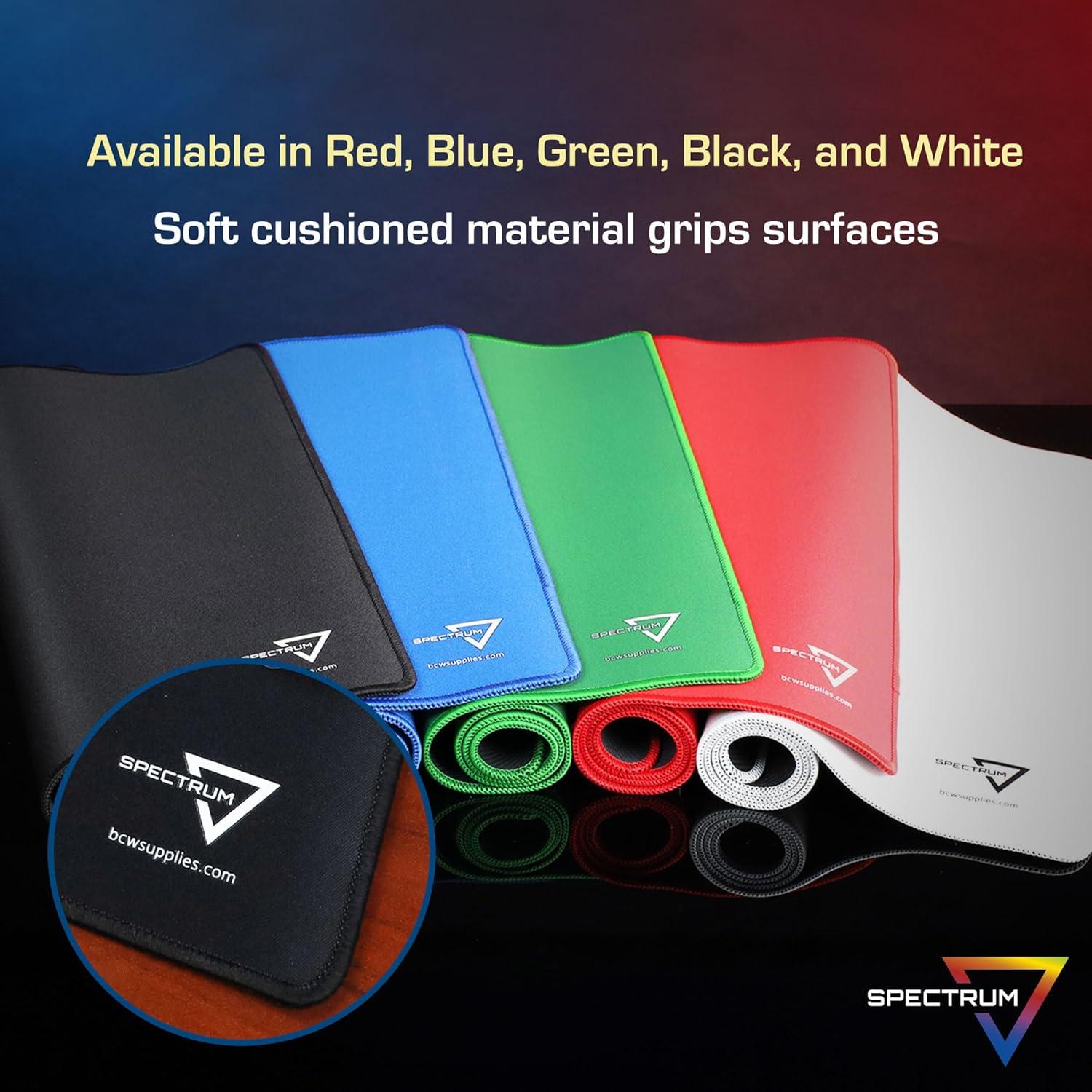 Alfombrilla de Juego BCW Spectrum Negra 61x35.6 cm Bordes Cosidos