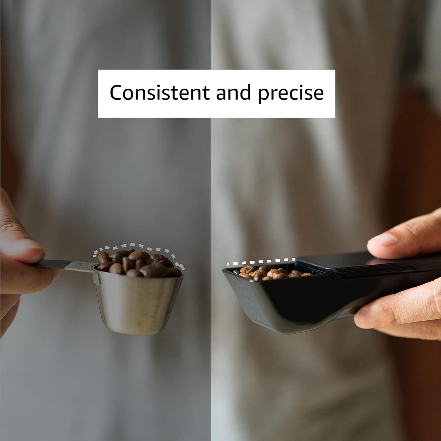 Cuchara Medidora de Café Ankomn 2TBSP Negra con Nivelador