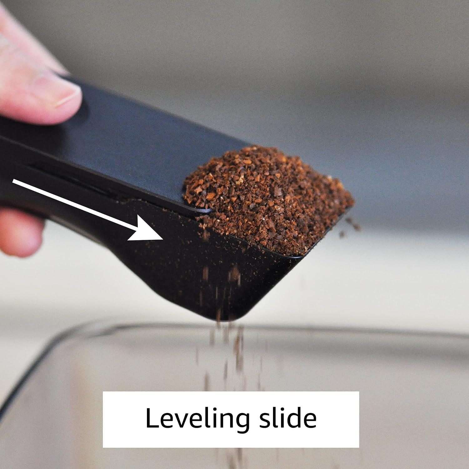 Cuchara Medidora de Café Ankomn 2TBSP Negra con Nivelador