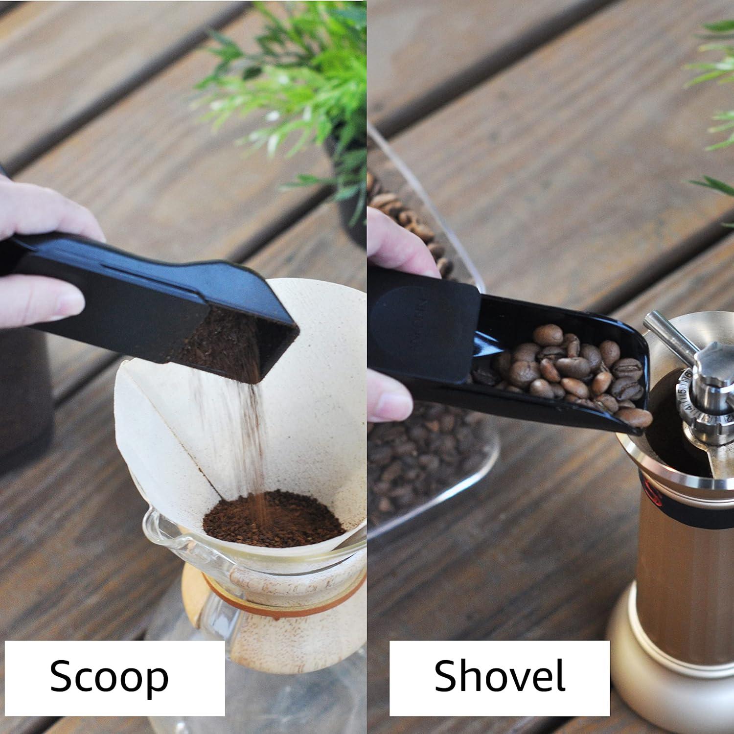 Cuchara Medidora de Café Ankomn 2TBSP Negra con Nivelador