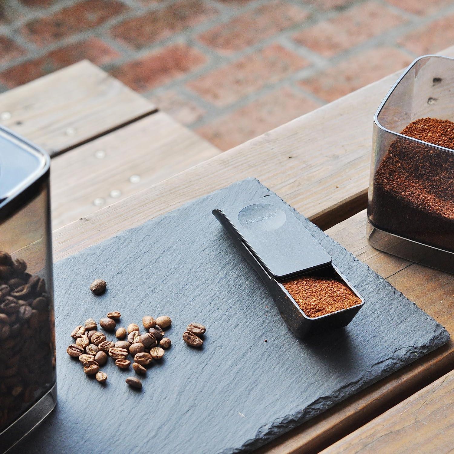 Cuchara Medidora de Café Ankomn 2TBSP Negra con Nivelador