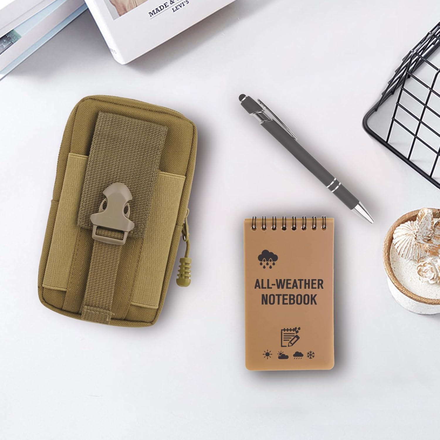 Cuaderno Impermeable Keggaen 7 Piezas con Mochila Marrón