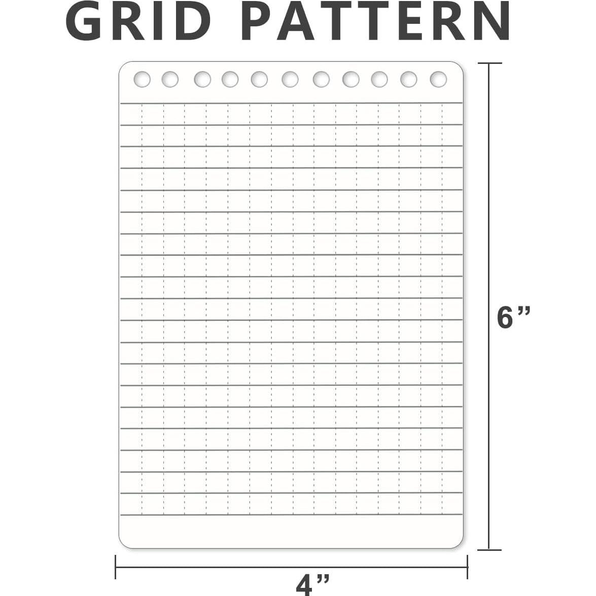 2 Cuadernos Espiral Impermeables WRENBEN A6 10.16x15.24 cm