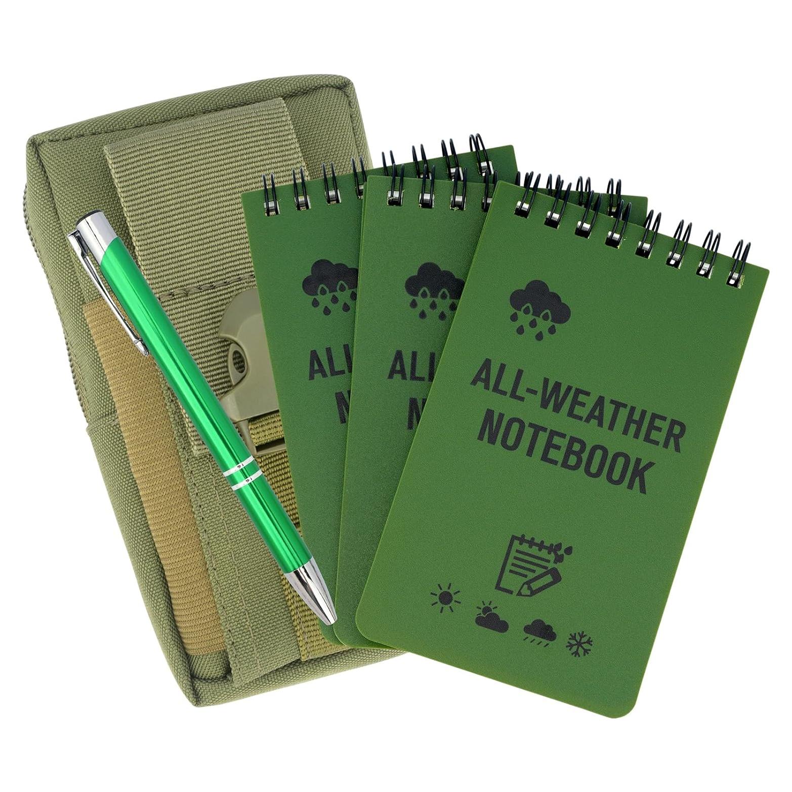 Juego de Cuadernos Impermeables QSYZAIL 5 Pcs 3x5"