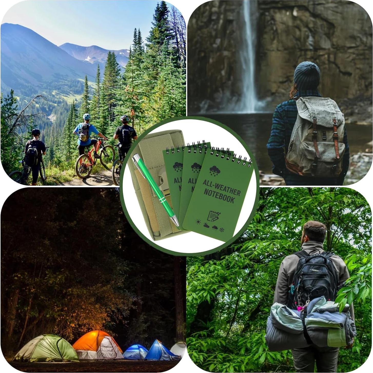 Juego de Cuadernos Impermeables QSYZAIL 5 Pcs 3x5"