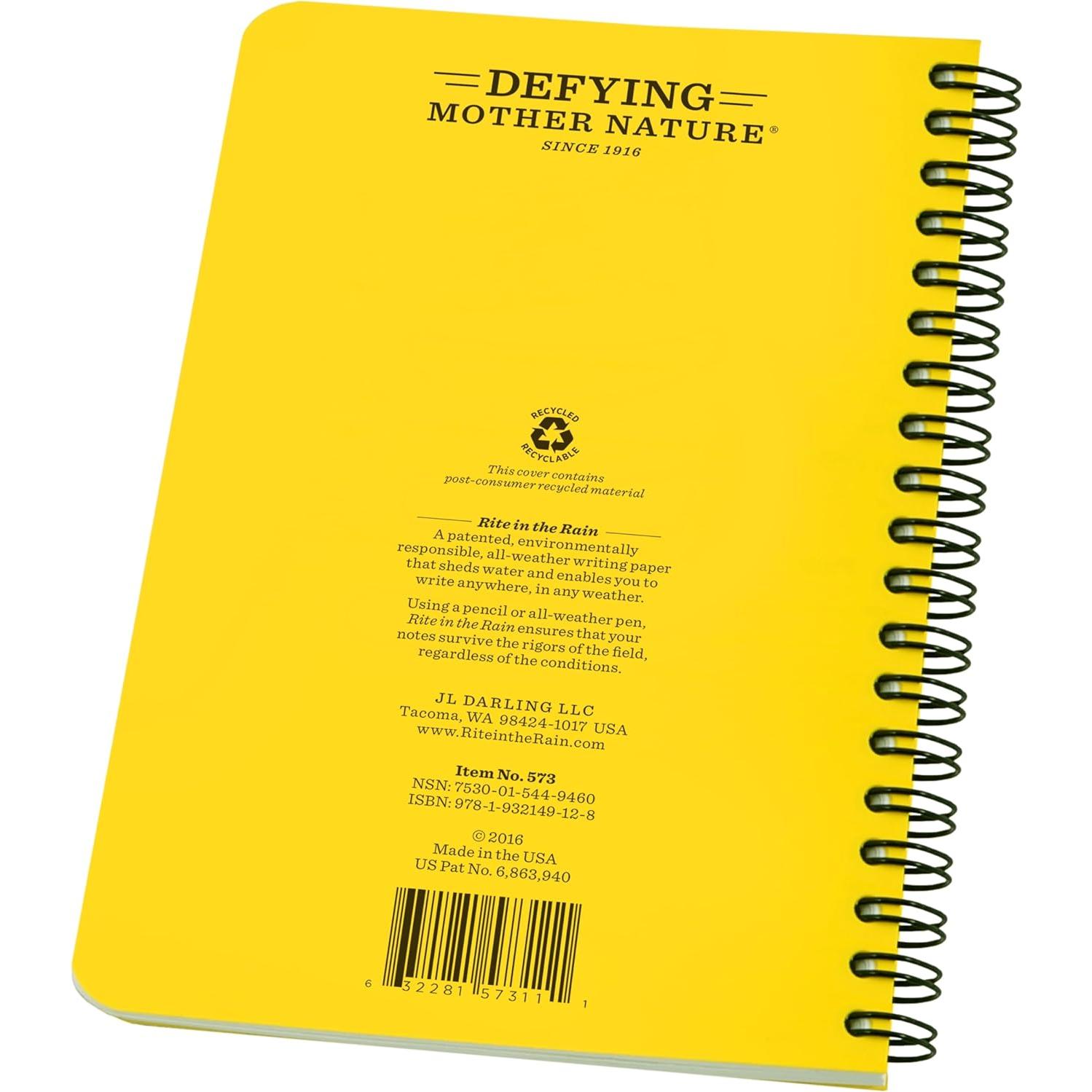 Cuaderno Espiral Resistente al Clima Rite in the Rain 11.75x17.78cm