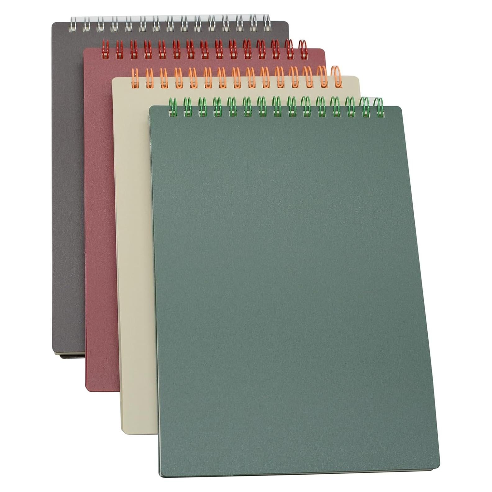 Cuaderno Espiral Yansanido A5 4 Pcs Cubierta Dura 80 Hojas