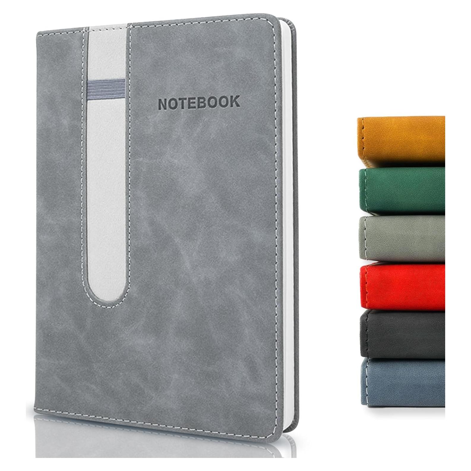 Cuaderno A5 Rayado MushyDiary Gris, 240 Páginas, Tapa Dura