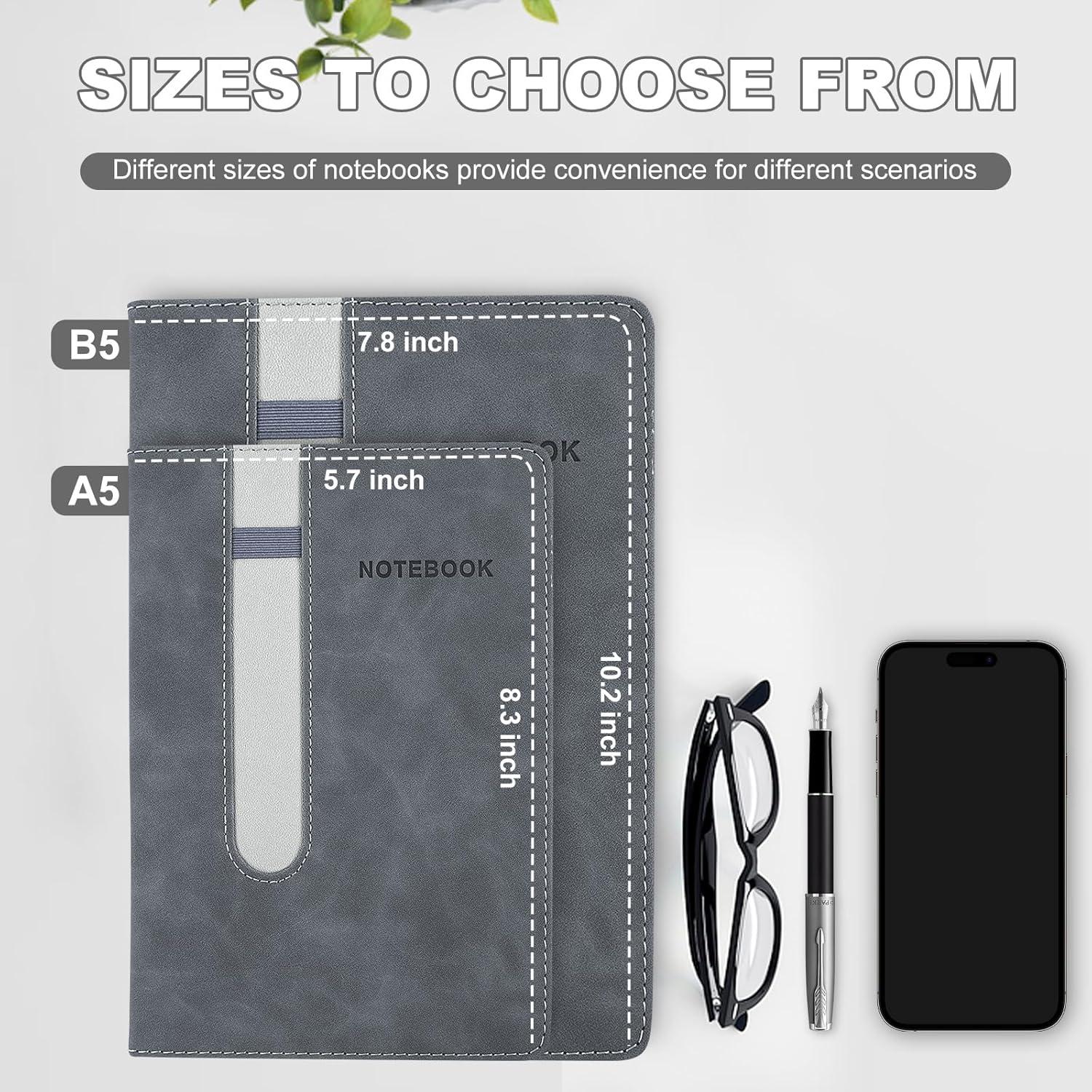 Cuaderno A5 Rayado MushyDiary Gris, 240 Páginas, Tapa Dura