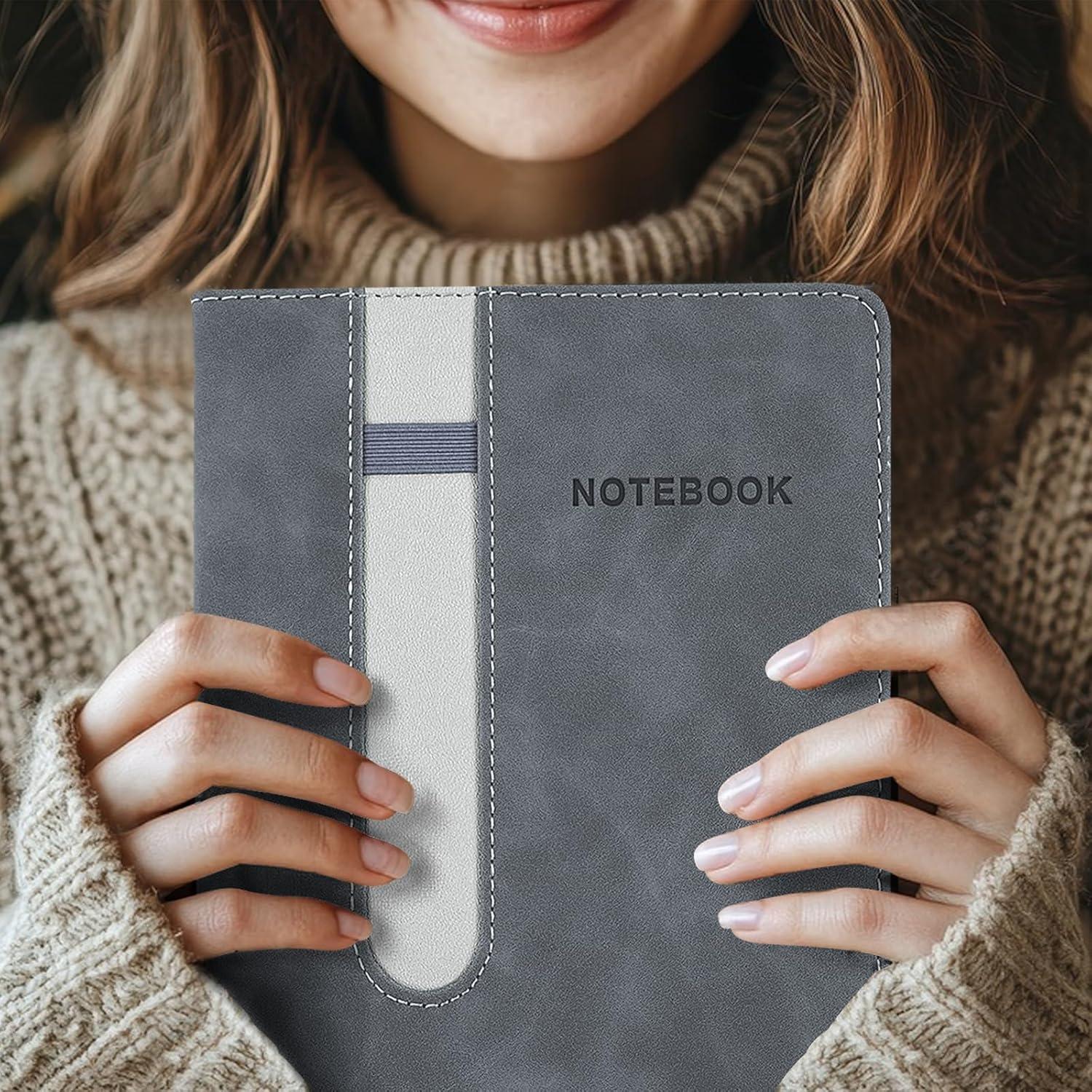 Cuaderno A5 Rayado MushyDiary Gris, 240 Páginas, Tapa Dura