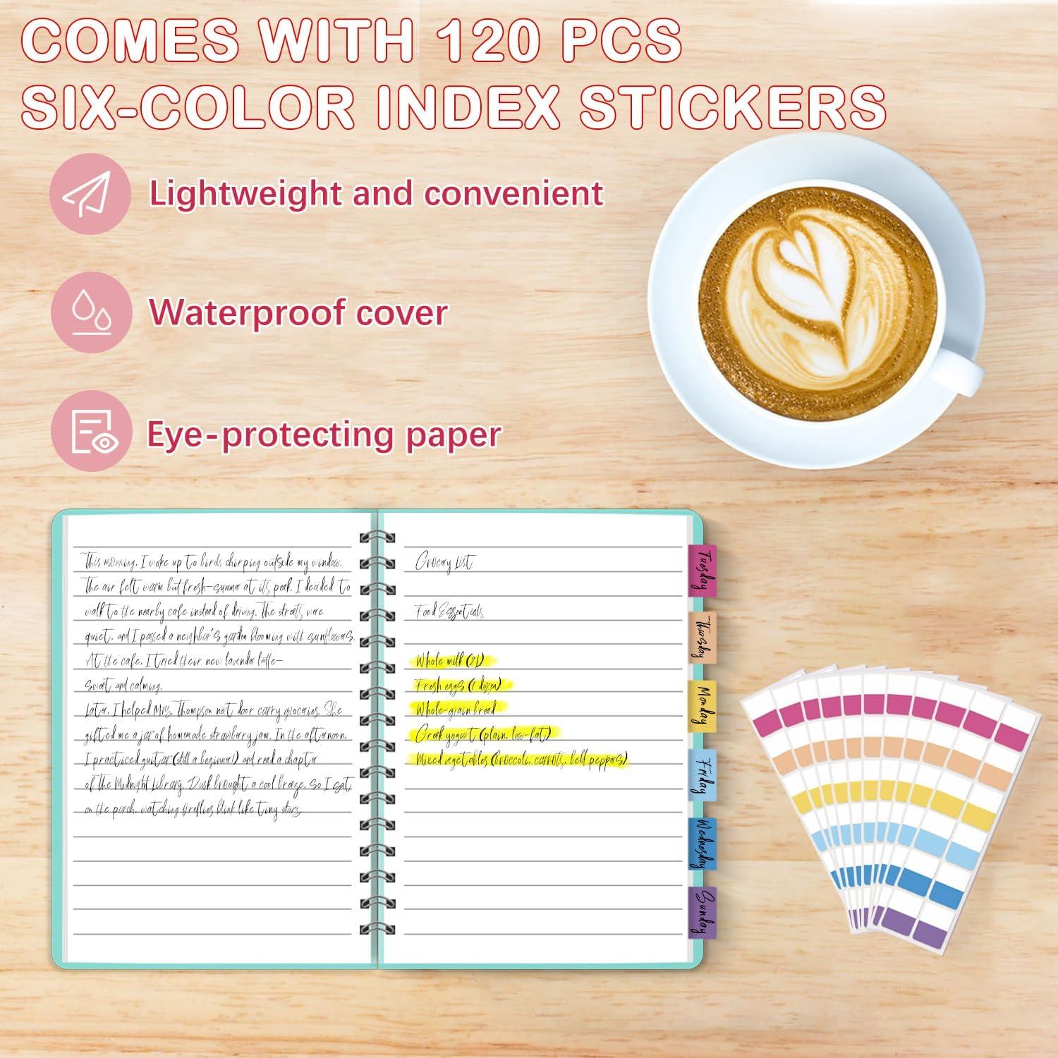 Paquete de 4 Cuadernos Espirales PAIKIUU 8.9x14 cm 80 Hojas