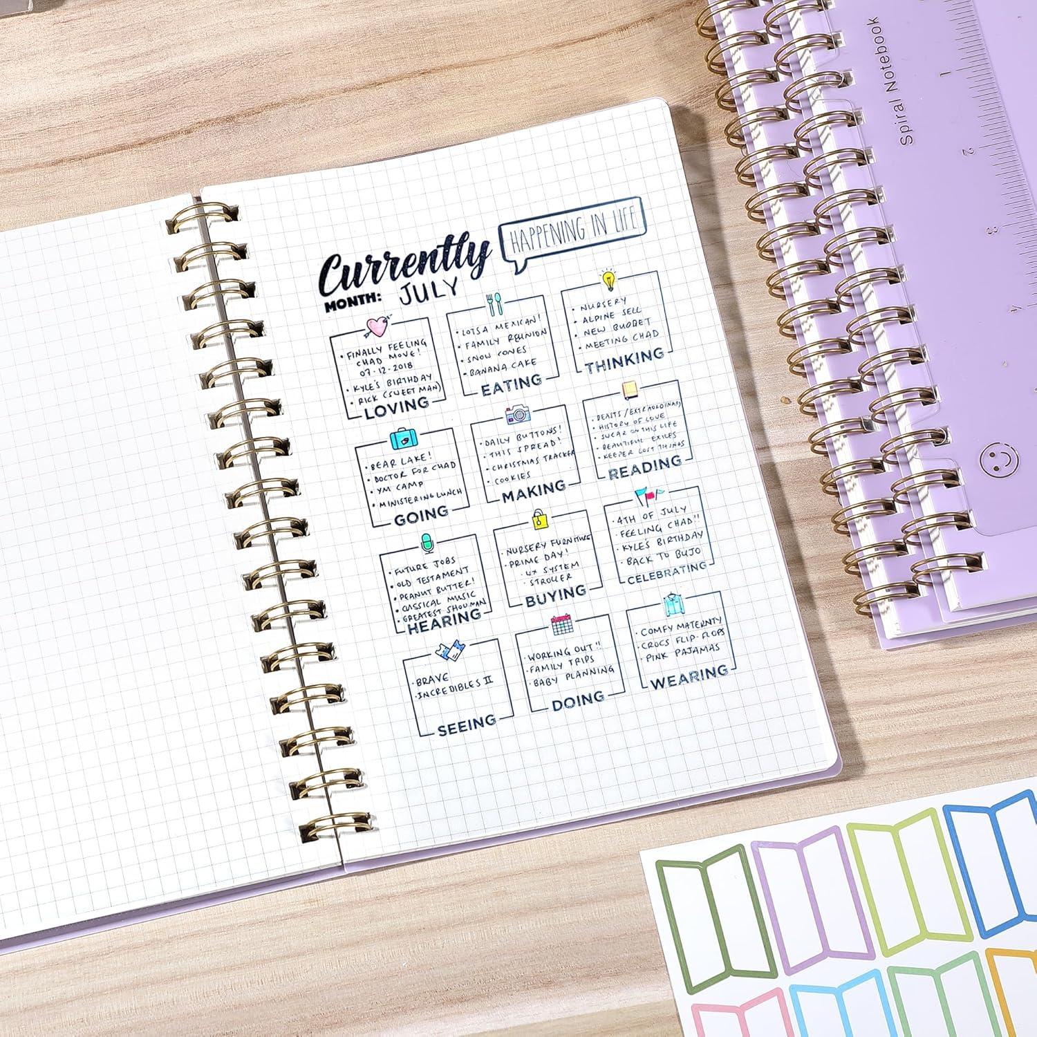 Cuaderno Cuadriculado A5 Yoment 160 Páginas Cubierta Impermeable