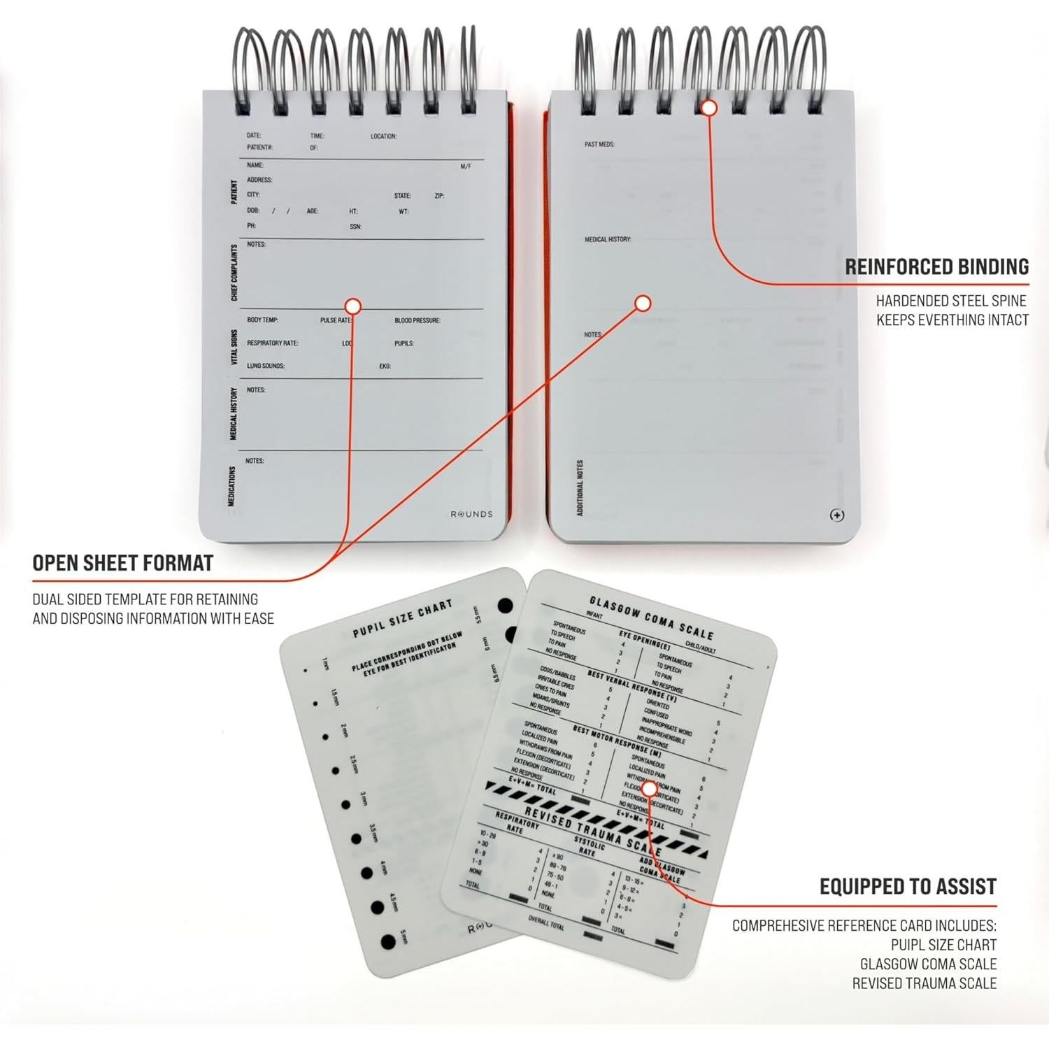 Cuaderno EMT Rounds Nylon 17.78x10.16 cm 2 Paquete