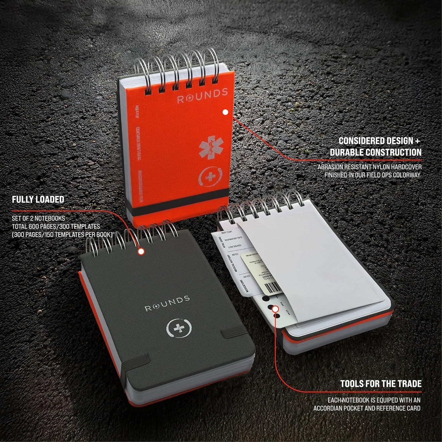 Cuaderno EMT Rounds Nylon 17.78x10.16 cm 2 Paquete