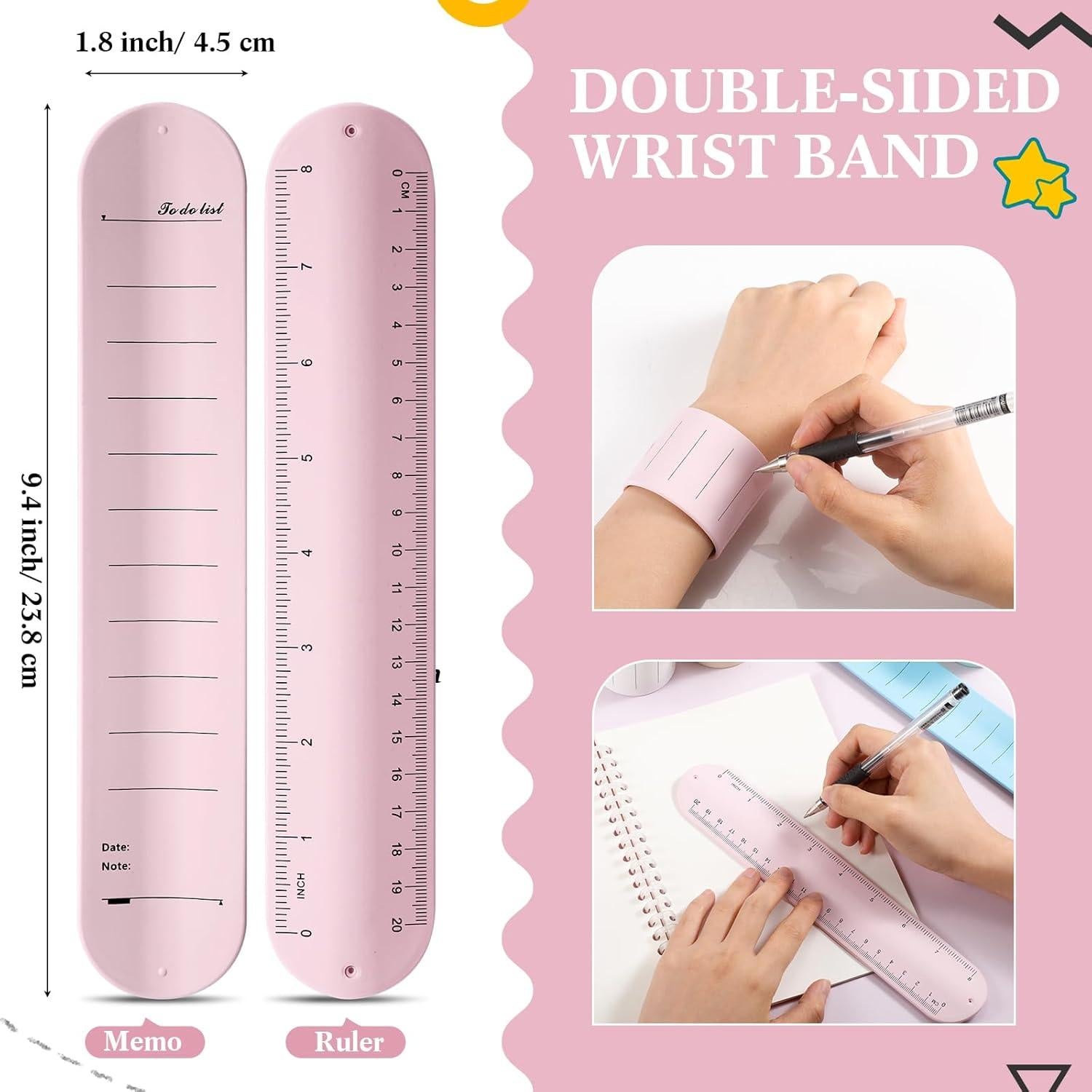 6 Pulseras de Silicona Recordatorio Gemscream + Carrete Insignia