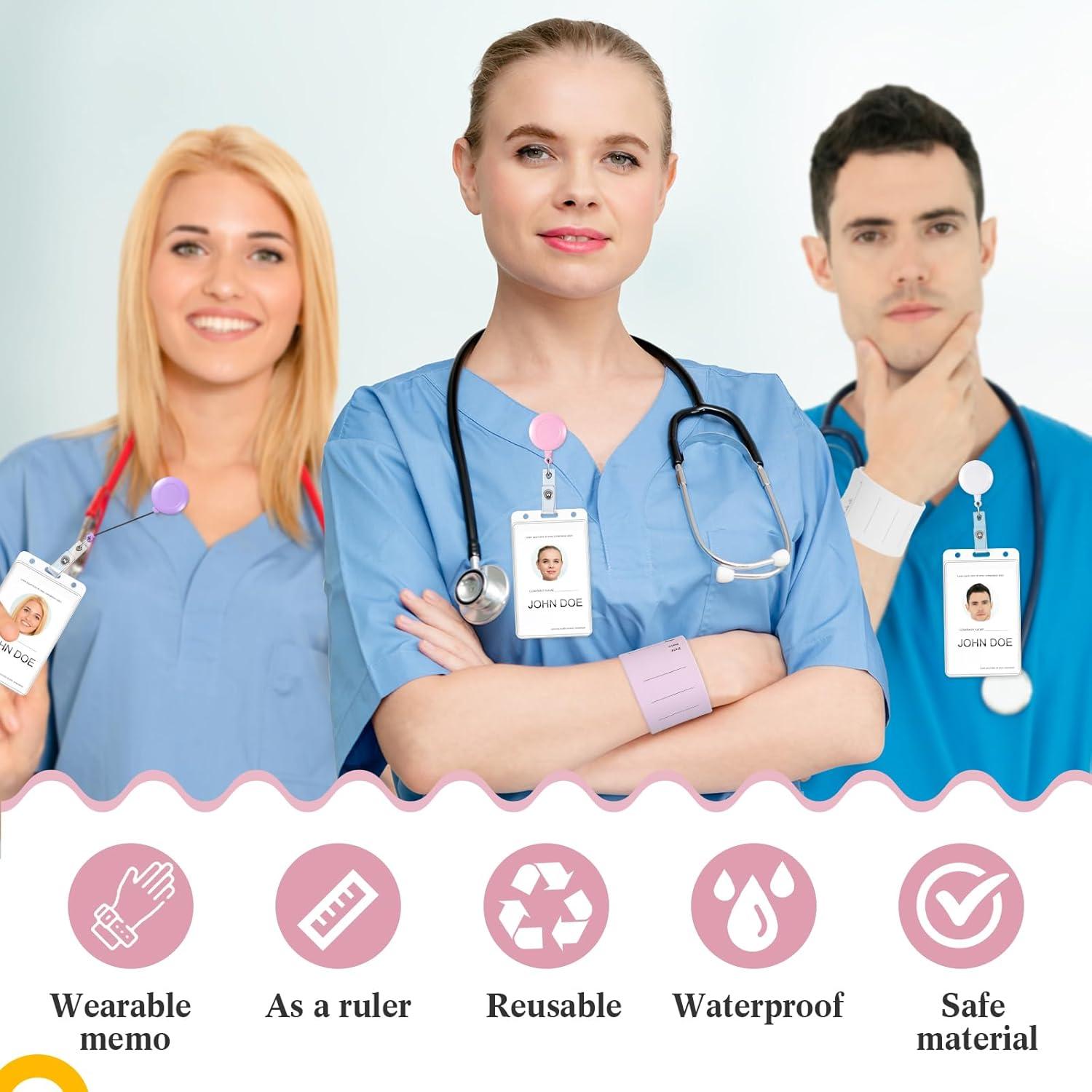 6 Pulseras de Silicona Recordatorio Gemscream + Carrete Insignia