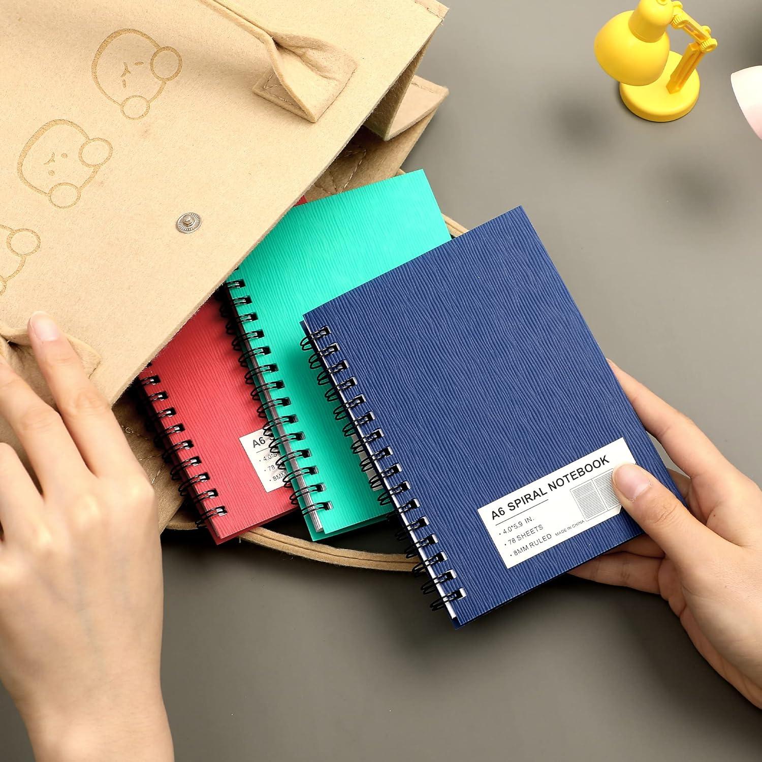 3 Cuadernos Espirales A6 Rayados AGUILA VOLADORA 468 Páginas