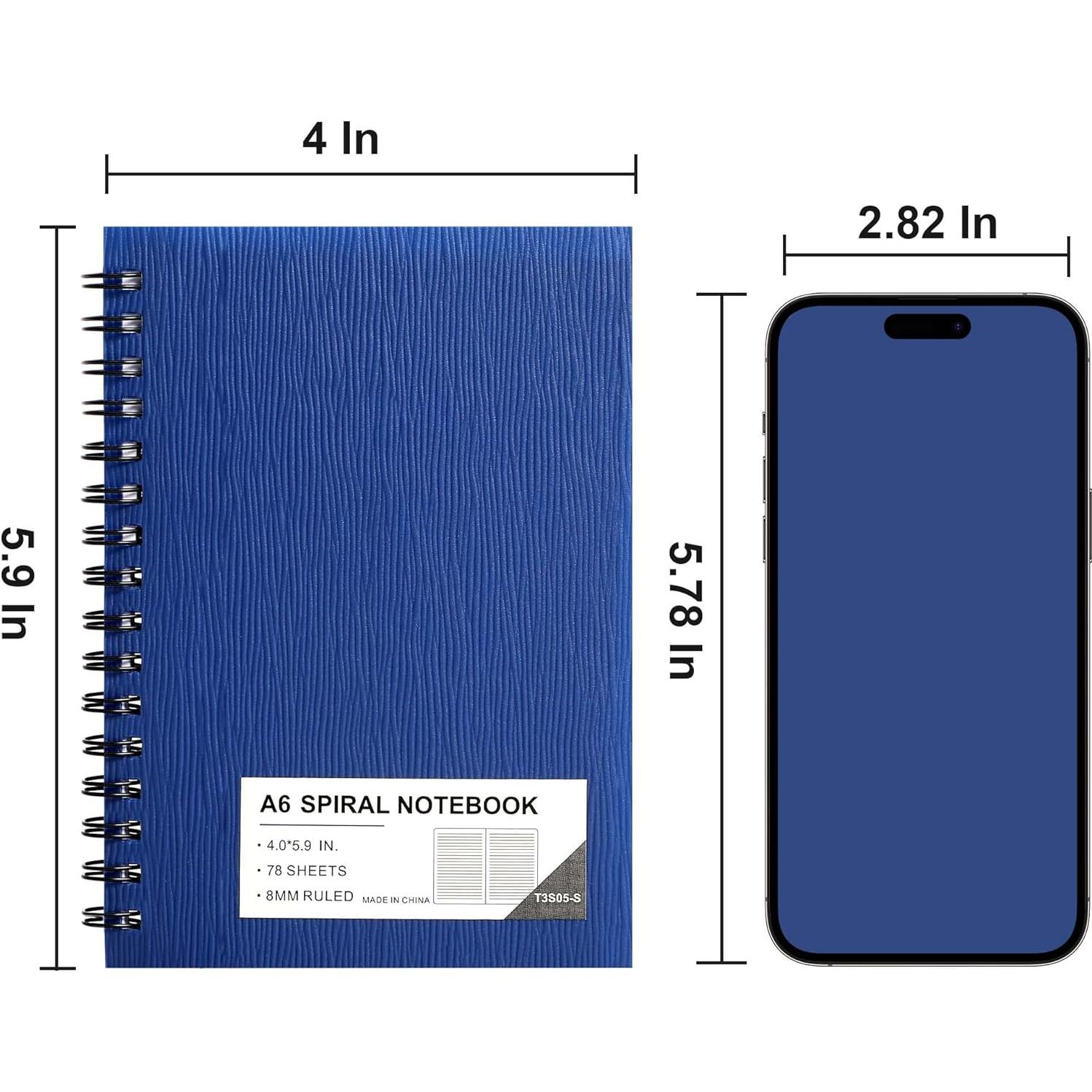 3 Cuadernos Espirales A6 Rayados AGUILA VOLADORA 468 Páginas