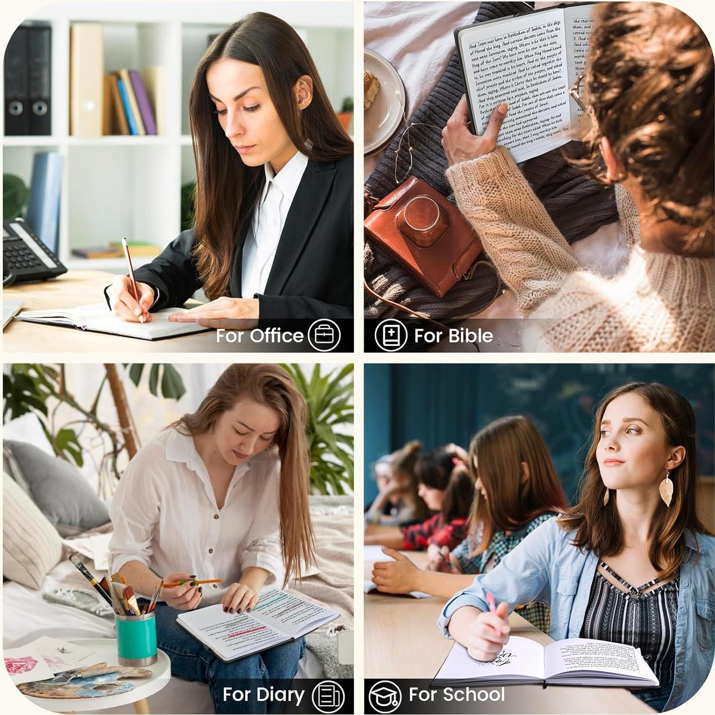 Cuaderno A5 Rayado Soomeet Tapa Dura Cuero Negro 200 Páginas