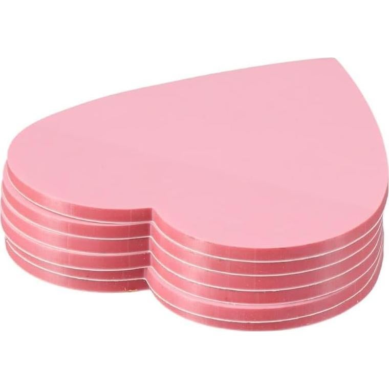 Notas Adhesivas en Forma de Corazón Dohobby Rosa 6 Paquetes