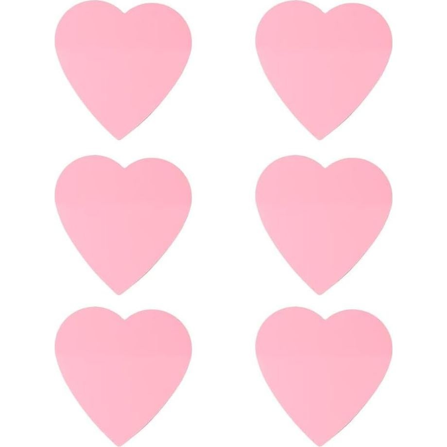 Notas Adhesivas en Forma de Corazón Dohobby Rosa 6 Paquetes