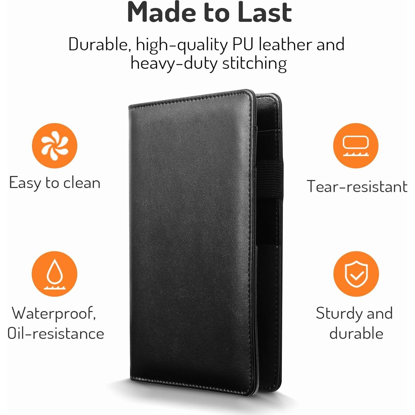 Libro de Servicio para Camareros Forvencer Negro 12.7x20.3cm