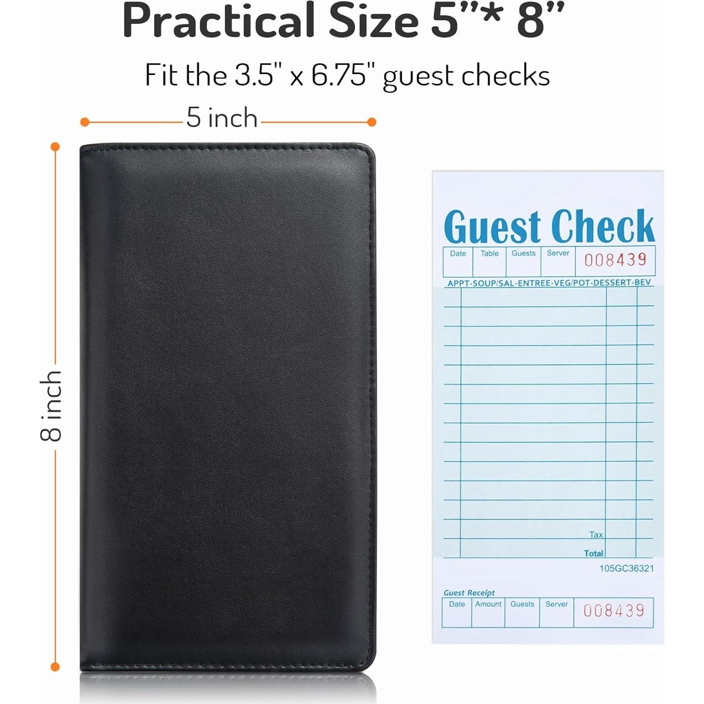 Libro de Servicio para Camareros Forvencer Negro 12.7x20.3cm