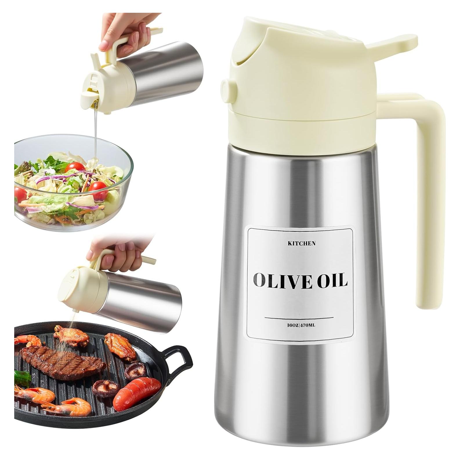 Botella dispensadora de aceite PARACITY 16 oz acero inoxidable