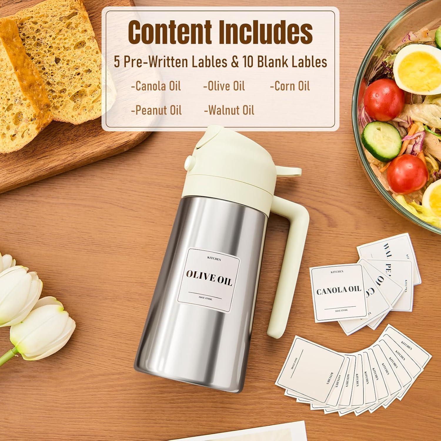 Botella dispensadora de aceite PARACITY 16 oz acero inoxidable