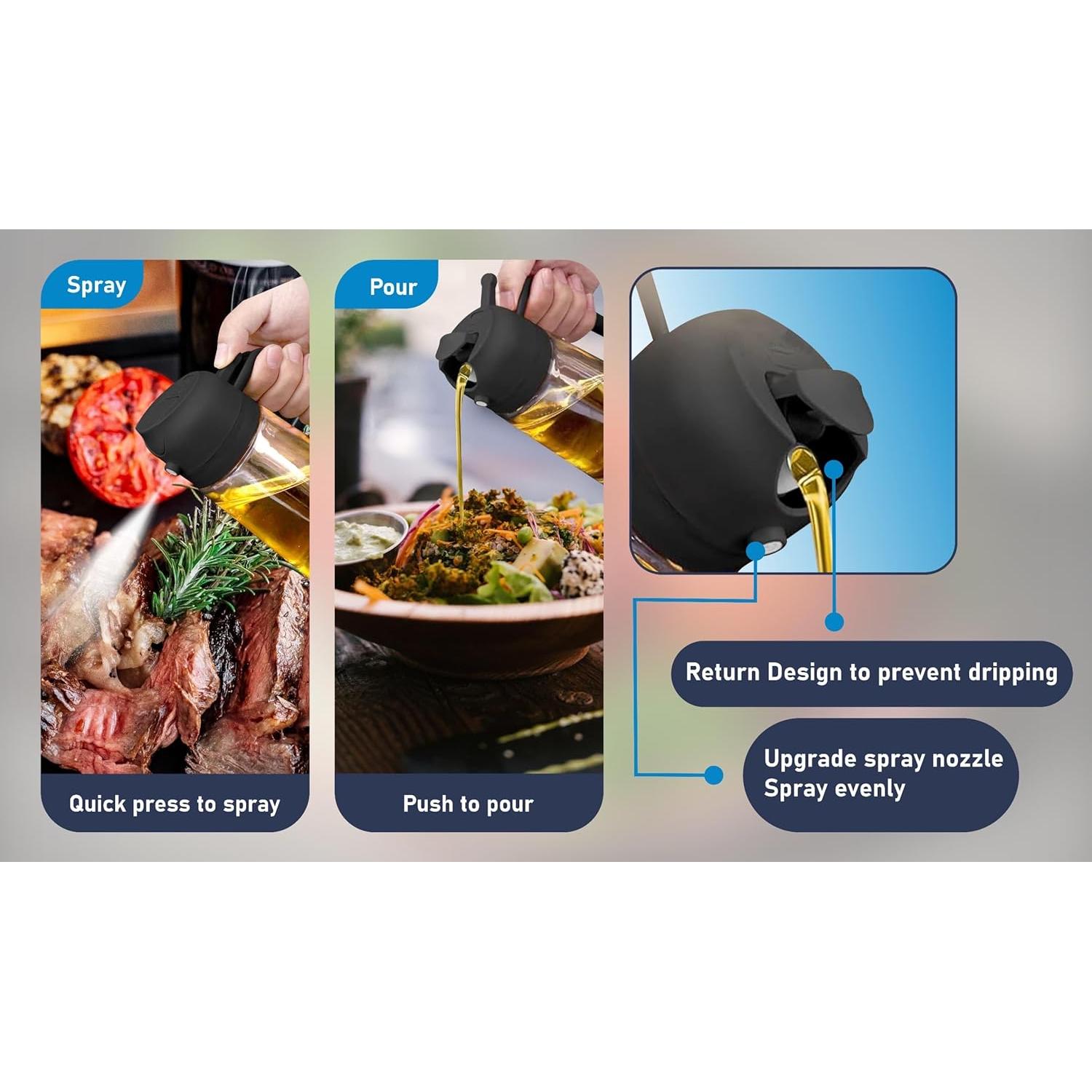 Set de Dispensador de Aceite MARC SUPPLIES - 2 Piezas 470ml