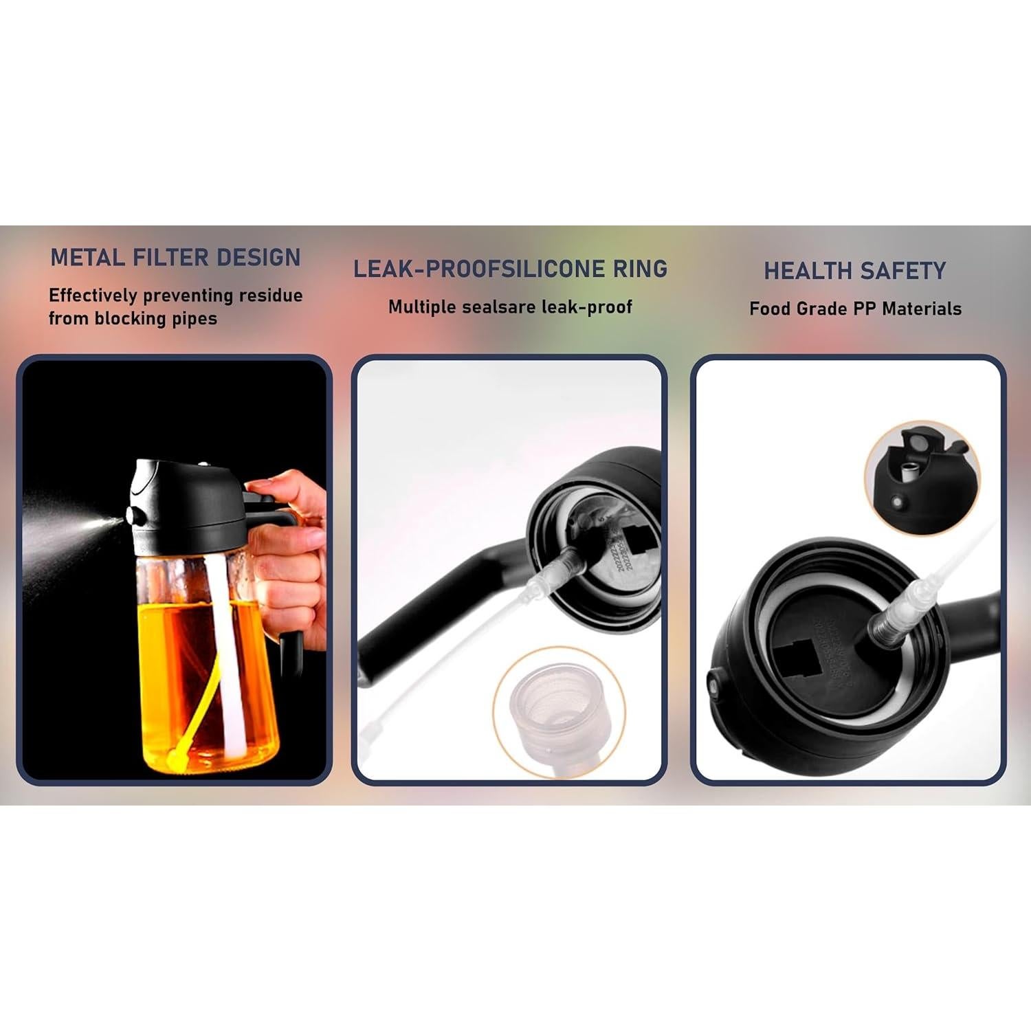 Set de Dispensador de Aceite MARC SUPPLIES - 2 Piezas 470ml