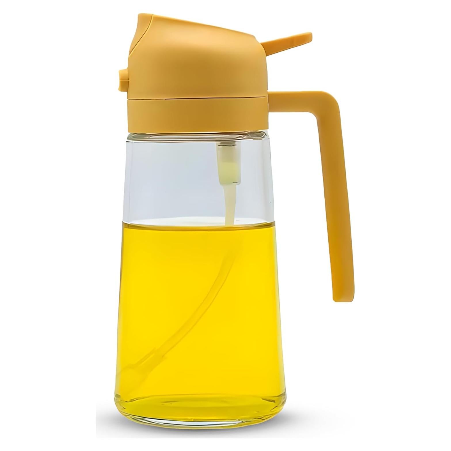 Rociador de Aceite de Oliva AROMAFINA 470ml 2 en 1 Vidrio