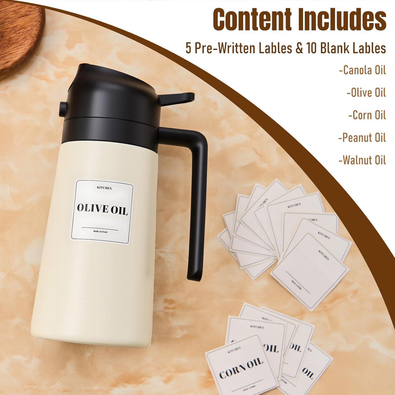 Rociador de Aceite Baalaka 16oz Acero Inoxidable Negro