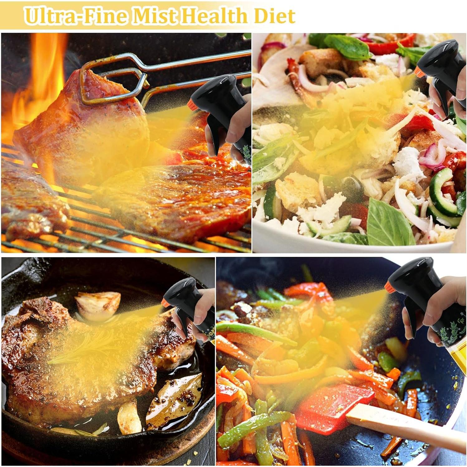 Paquete de 2 pulverizadores de aceite Dexspoeny 200ml vidrio