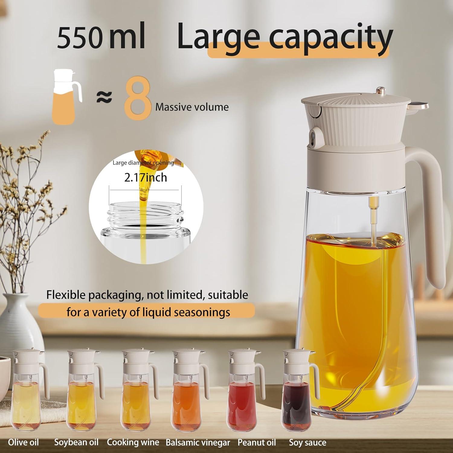 Botella Dispensadora de Aceite de Oliva 550ml Keaixinyu