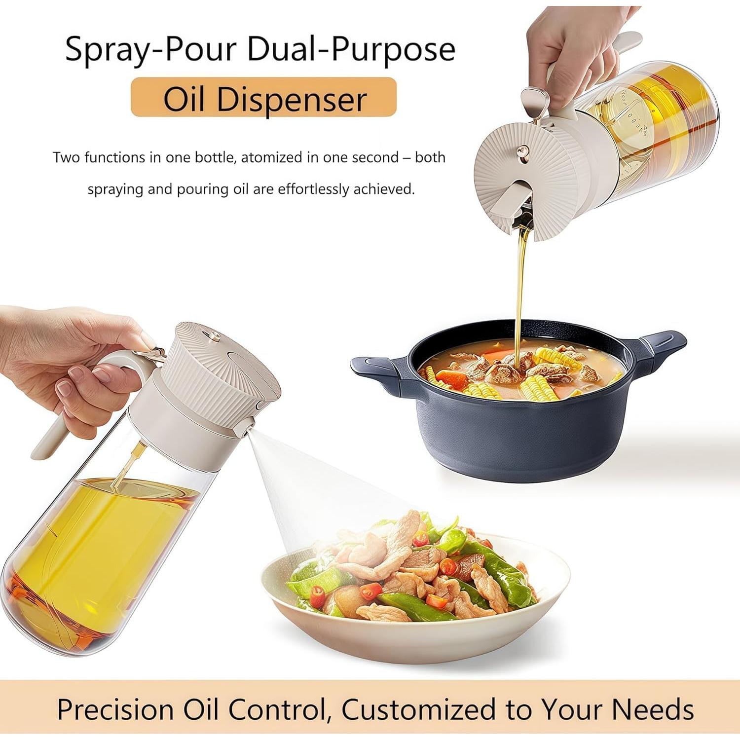 Botella Dispensadora de Aceite de Oliva 550ml Keaixinyu