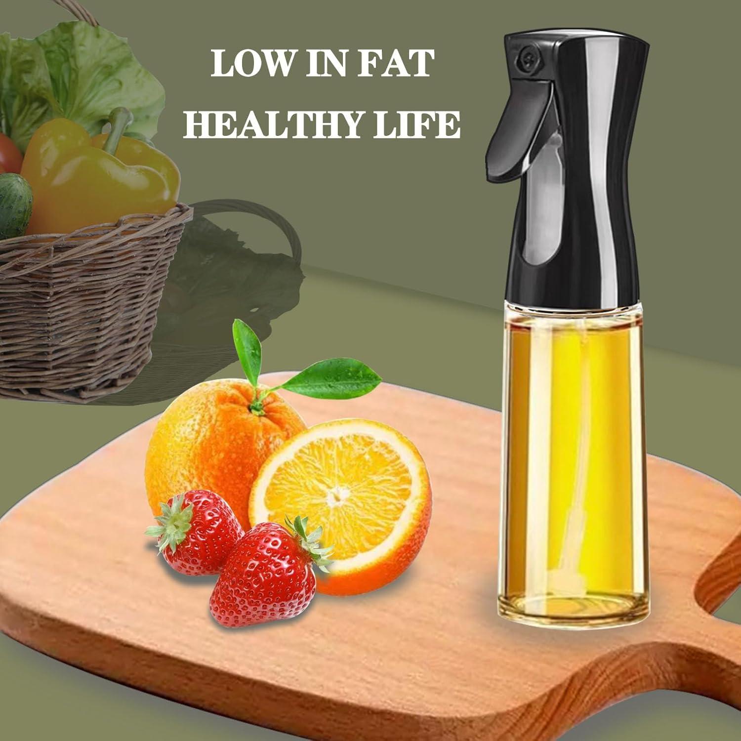 Pulverizador de Aceite de Oliva ROHGAO 220ml Vidrio Negro