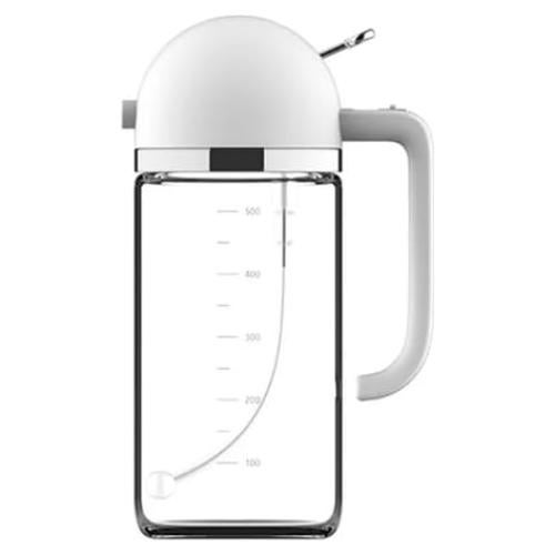 Botella dispensadora de aceite KIMCEN HOME 500ml vidrio blanco