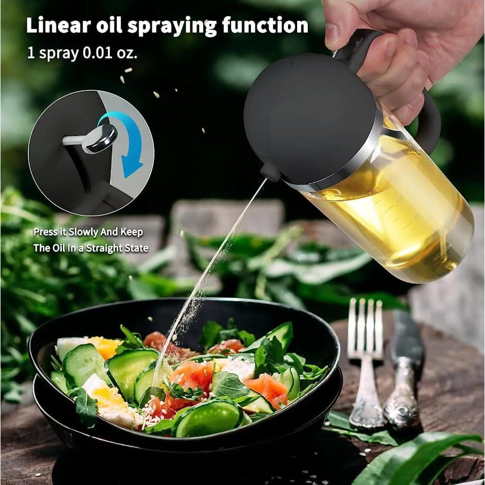 Botella dispensadora de aceite KIMCEN HOME 500ml vidrio blanco