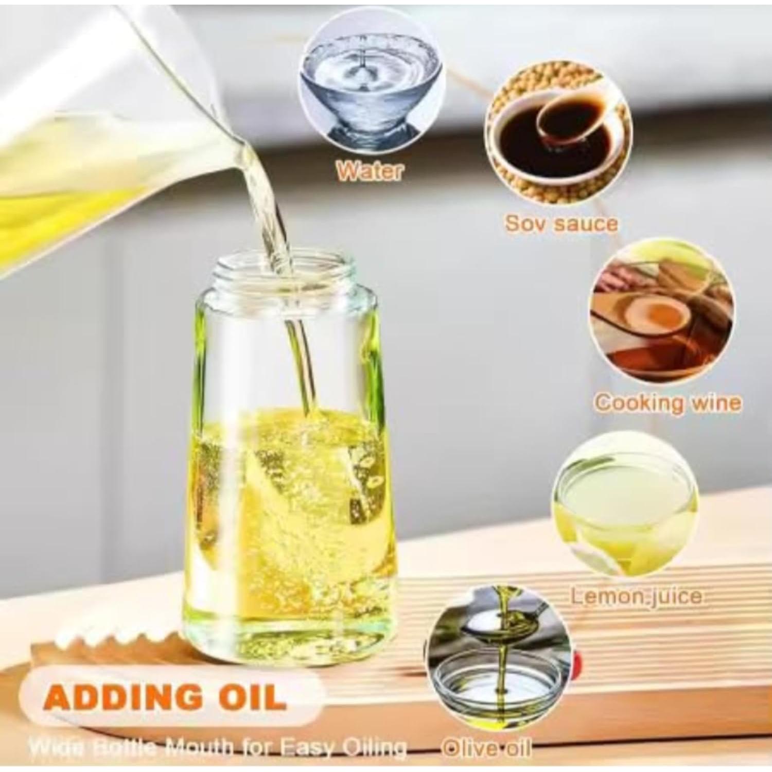 Pulverizador y dispensador de aceite 2 en 1 Genérico 470ml vidrio